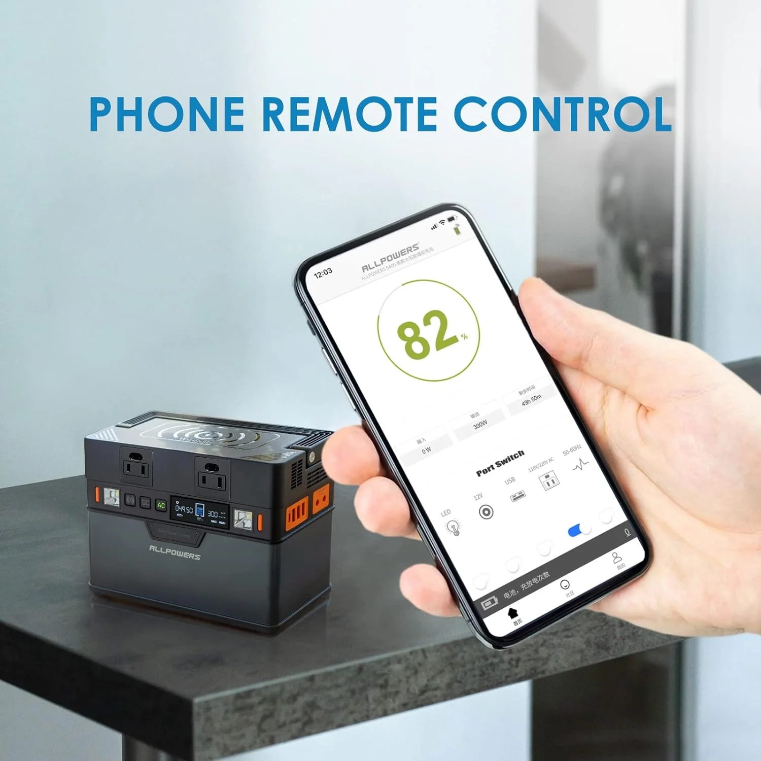 ALLPOWERS S300 288Wh Portable Power Station, Wireless Charging,  with 300 Watt AC Outlets, Solar Generator for Outdoor Camping RV Travel Emergency off-Grid CAPA - Inhomebuy