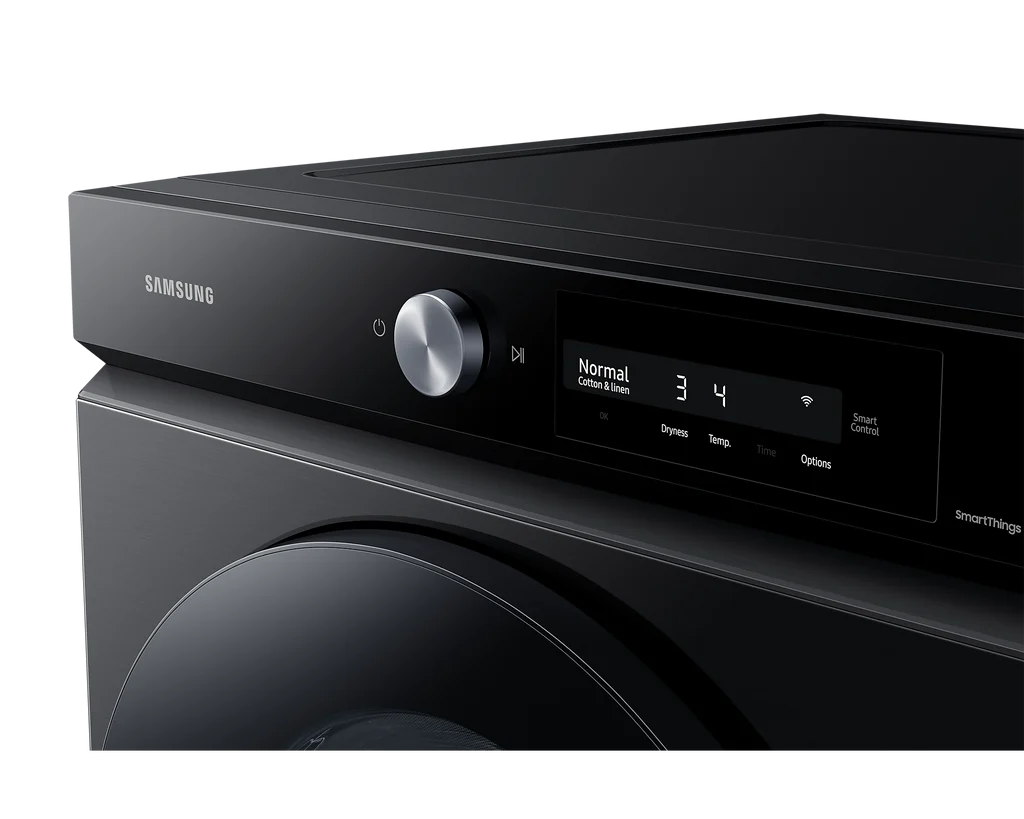 SAMSUNG BESPOKE 27 IN. 7.5 CU. FT. BLACK STAINLESS STEEL ELECTRIC DRYER WITH SUPER SPEED DRY - DVE46 - Inhomebuy