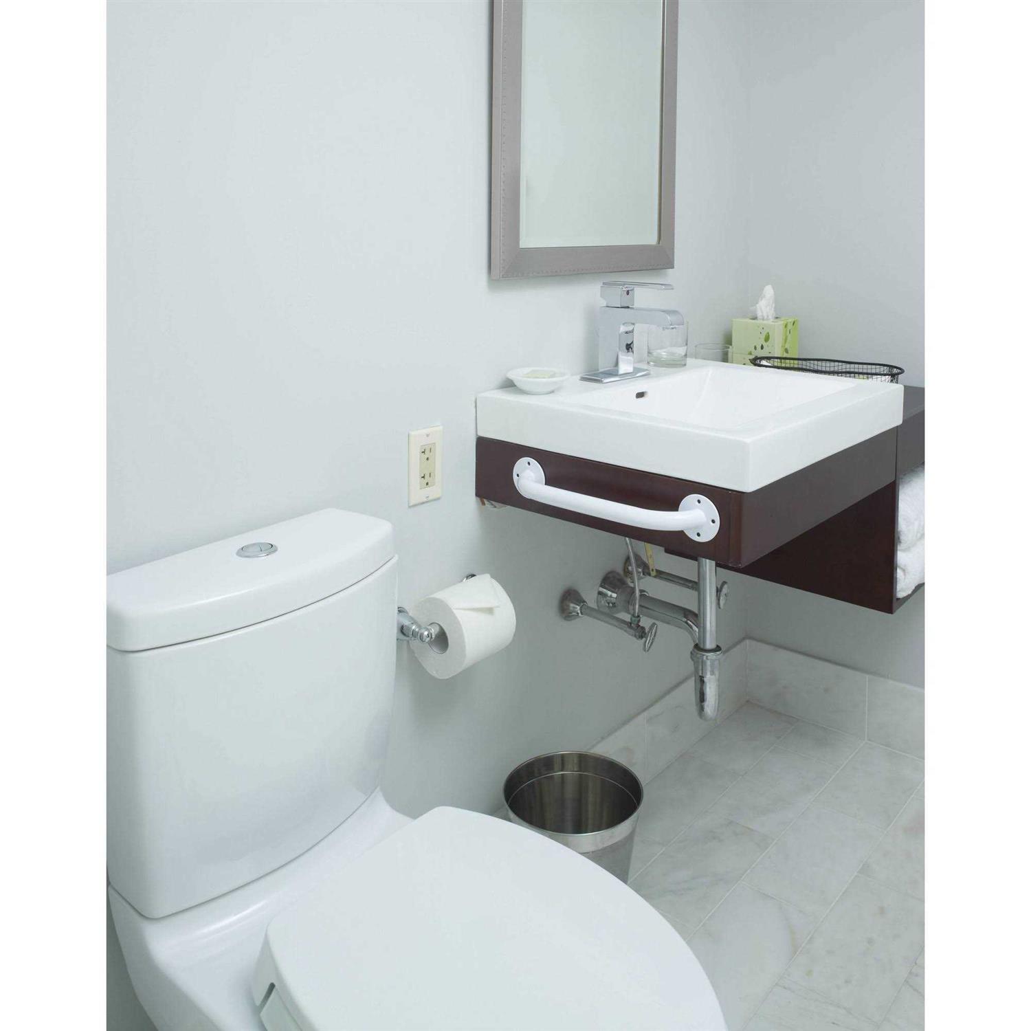 Drive Medical Heavy Duty Bariatric Footstool with Non Skid Rubber Platform & Handrail - Inhomebuy