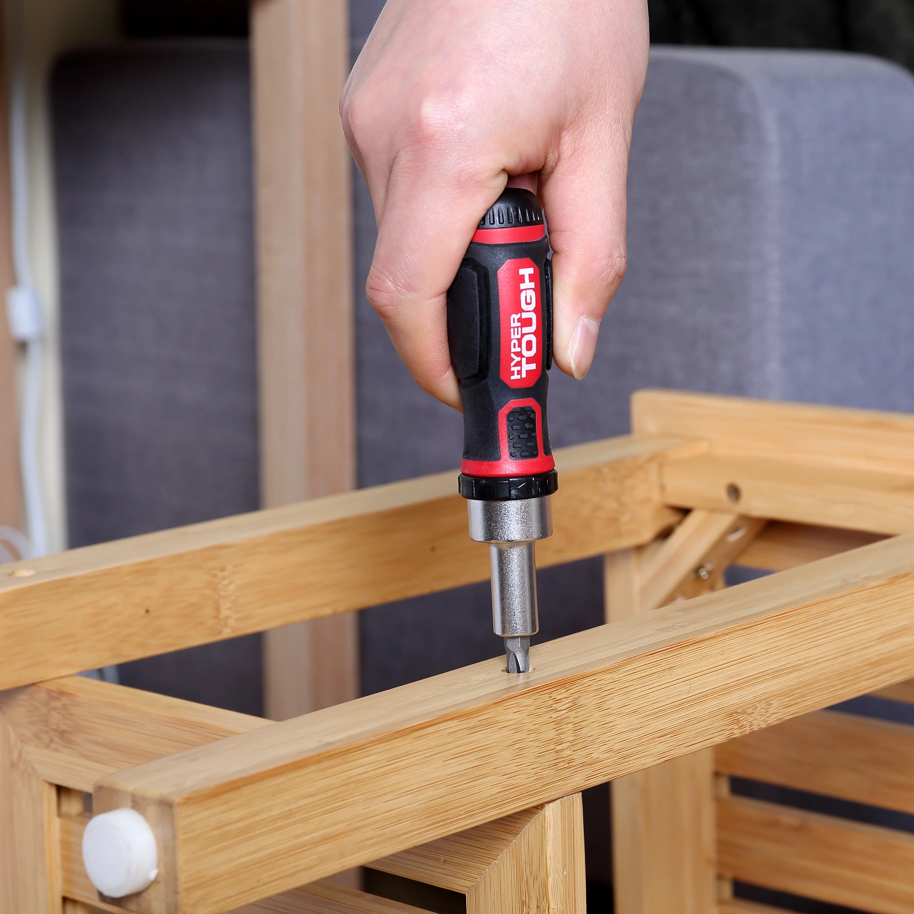 Hyper Tough 38 Piece Multi-Size Stubby Wrench and Socket Set For Home Use - Inhomebuy