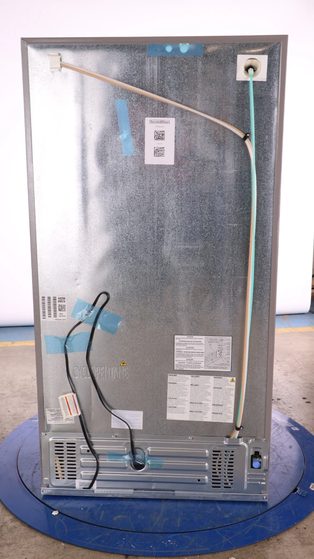 FRIGIDAIRE 36 IN 25.6 CU FT. STAINLESS STEEL SIDE-BY-SIDE REFRIGERATOR WITH EXTERIOR WATER AND ICE D - Inhomebuy