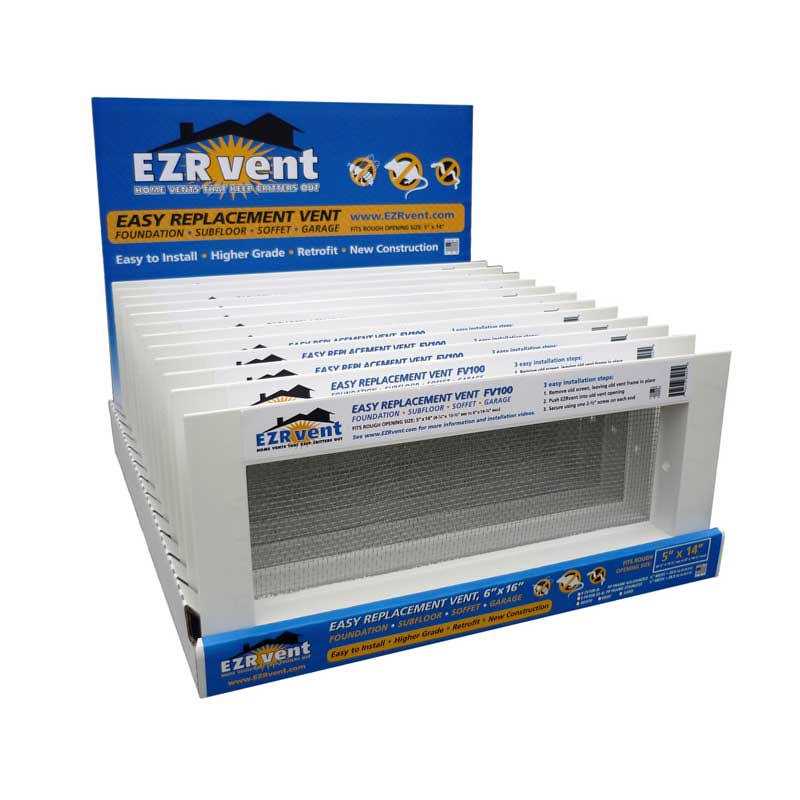 EZRvent FV100-8H Foundation and Garage Easy Replacement Vent - Inhomebuy