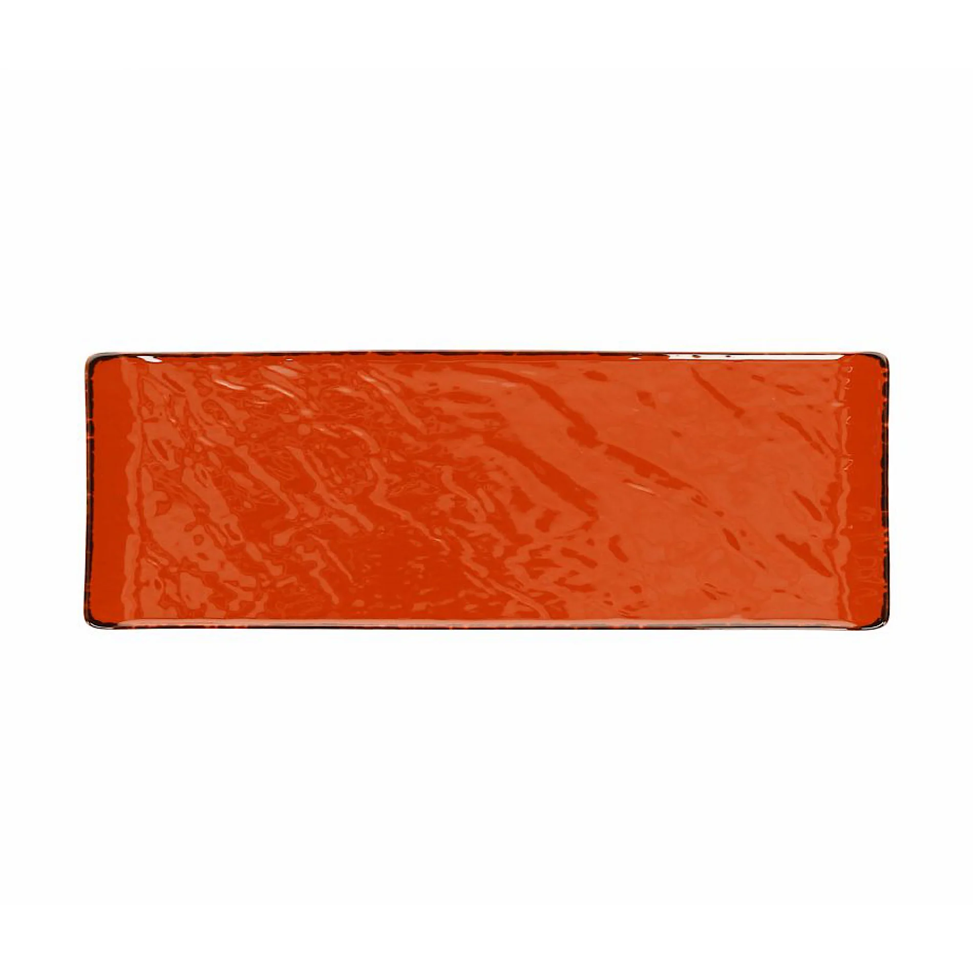 Vulcania Rect.Plate 30x10cm Orange - Inhomebuy
