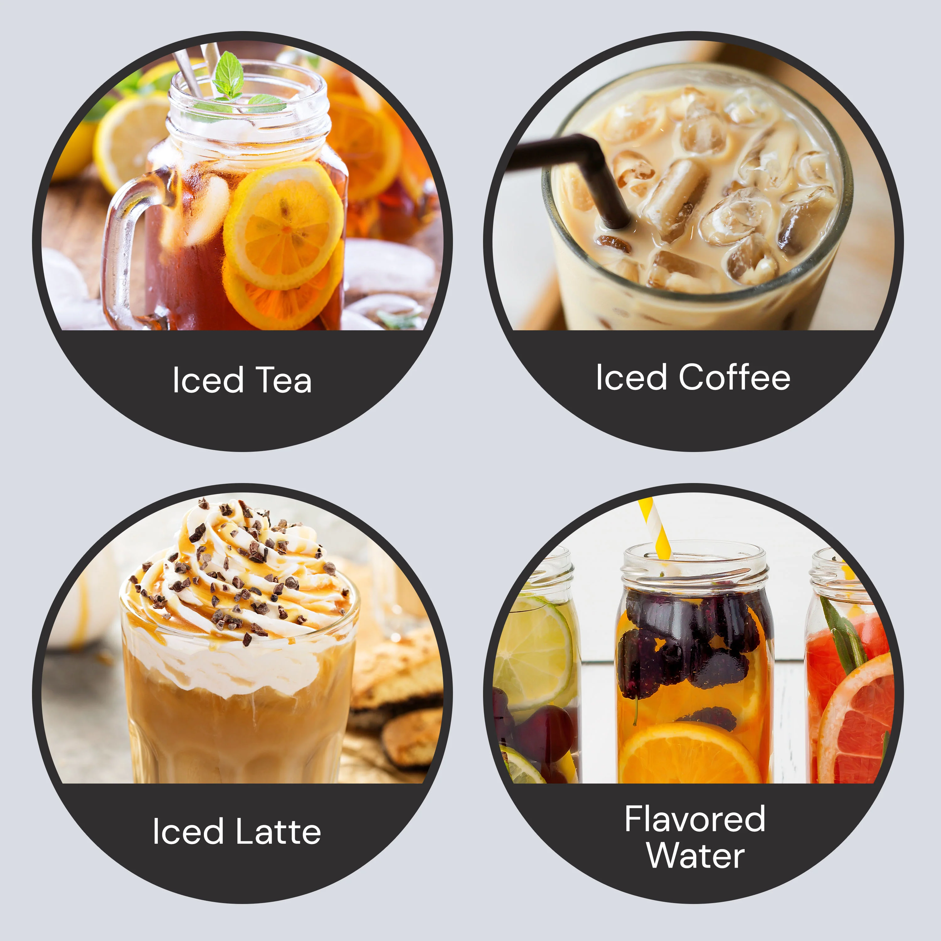 HomeCraft 3-Quart Black Stainless Steel Café' Ice Iced Coffee and Tea Brewing System - Inhomebuy