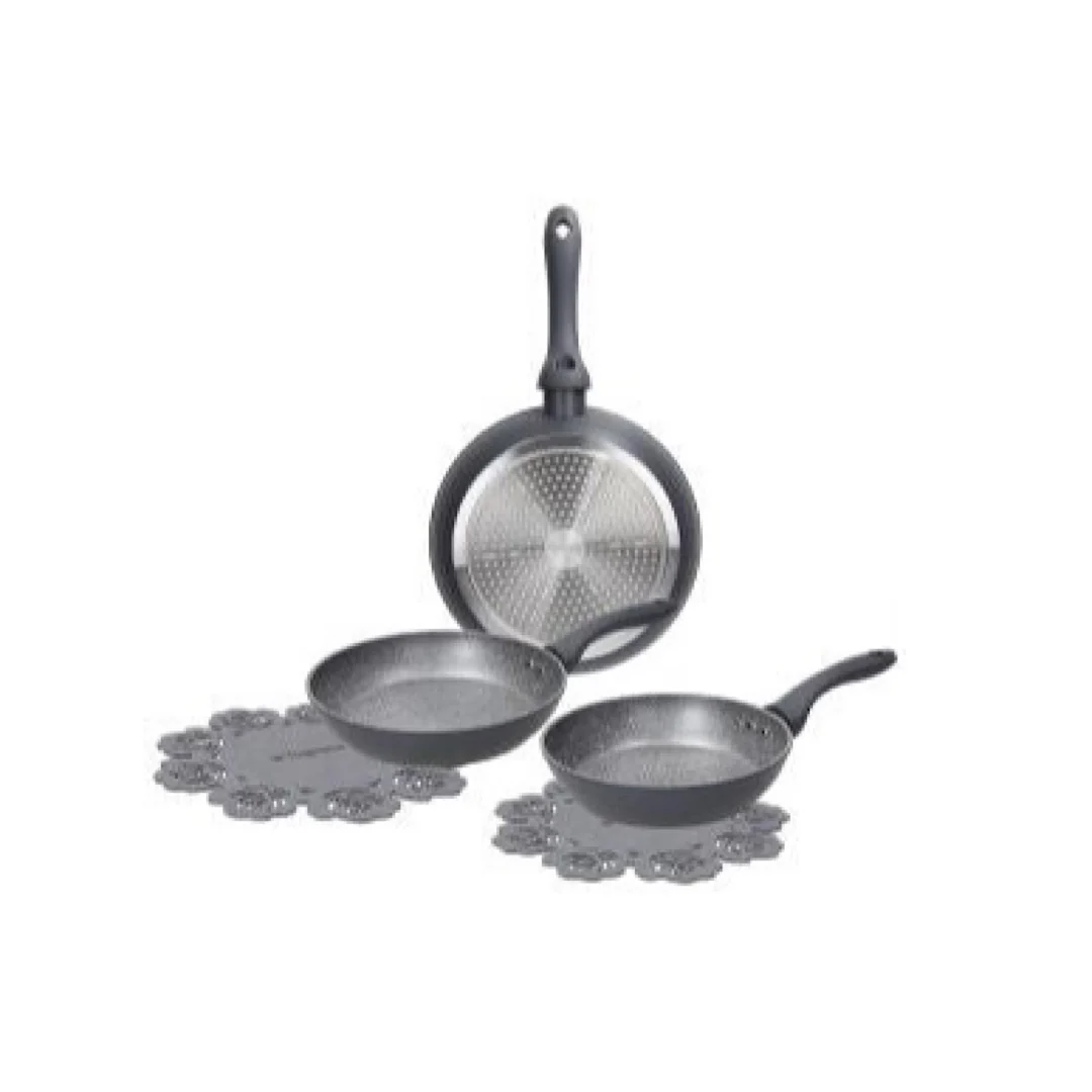 Cooking Circle Ardesia Set 3 Pans 20 & 24 & 28cm + Pan Protector - Inhomebuy