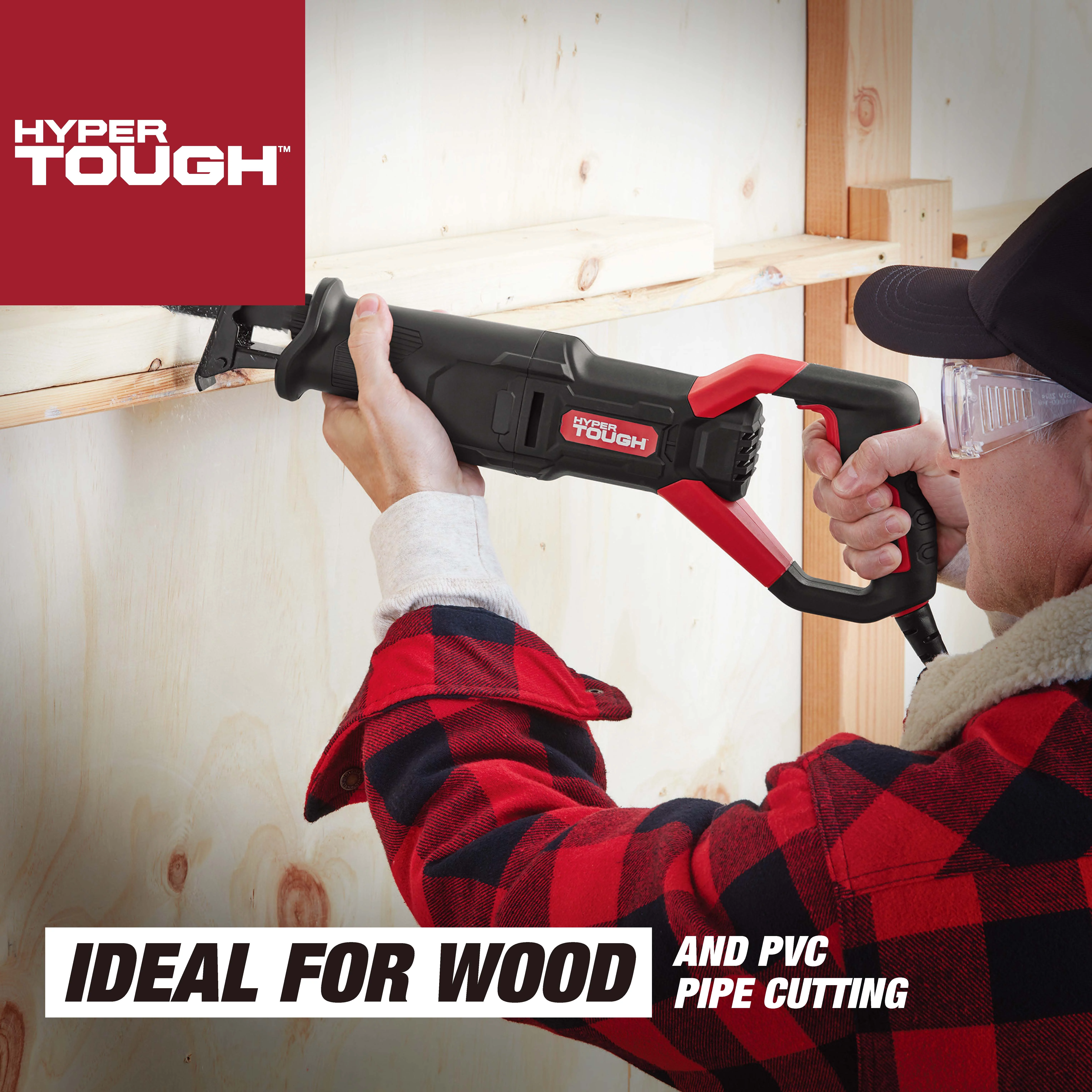 Hyper Tough 6.5Amp Corded Reciprocating Saw, 3329 - Inhomebuy