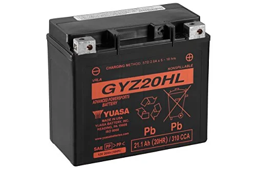 Yuasa - YUAM720GH - GYZ High Performance Maintenance Free Battery, GYZ20HL - Inhomebuy
