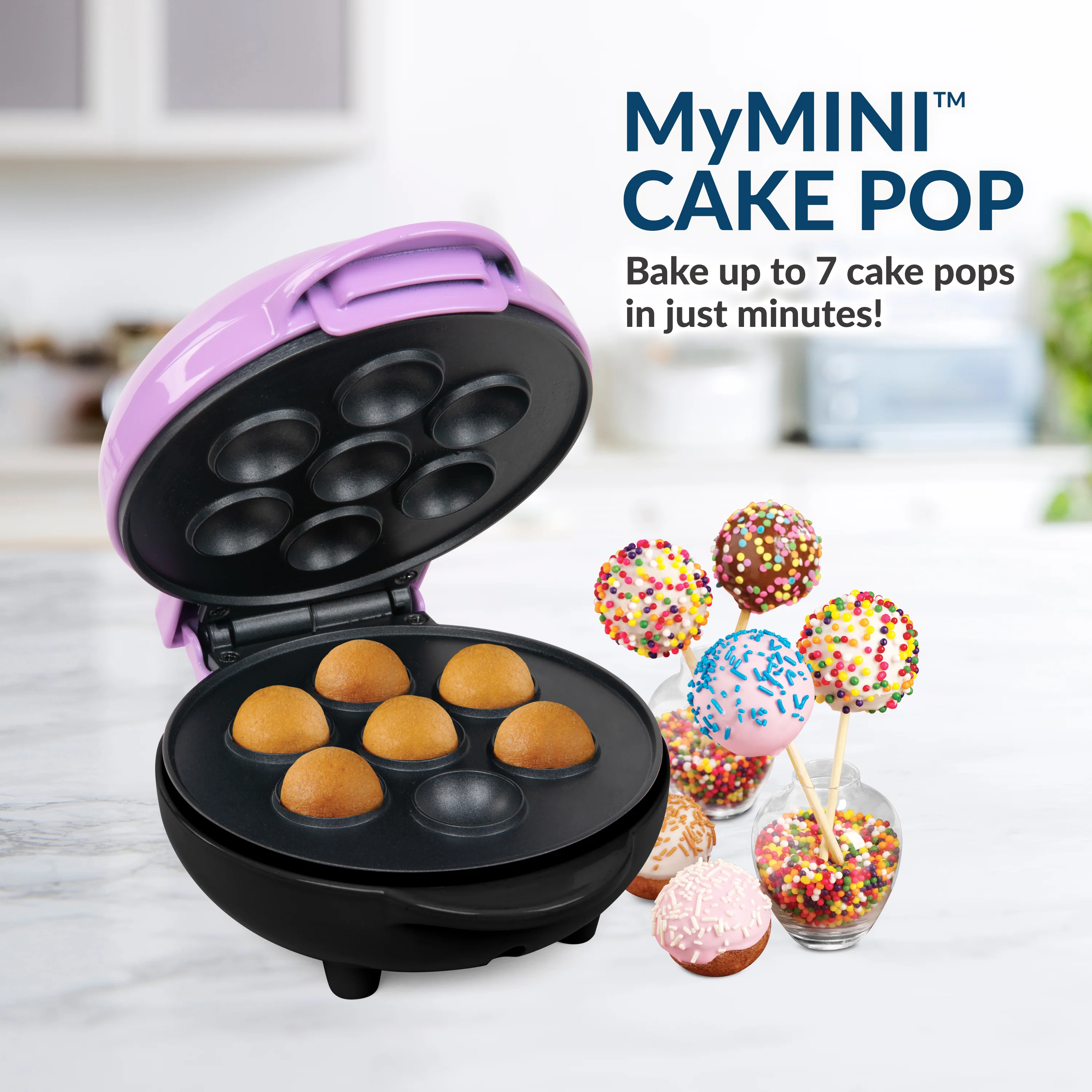 MyMini Cake Pop Maker, Purple - Inhomebuy