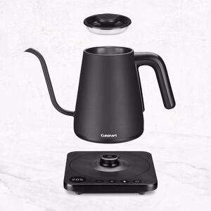 Cuisinart Cordless Gooseneck Kettle: 1.0L, 1200W, Variable temperature 140°-212°F, s/s body w/matte black finish | GK-1C - Inhomebuy