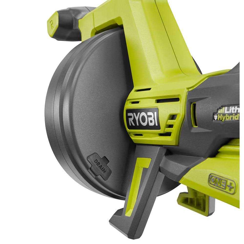 RYOBI ONE+ 18V Hybrid Drain Auger Kit with 50 ft. Cable, 2.0 Ah Battery, 18V Charger and Cutter Tips - Inhomebuy
