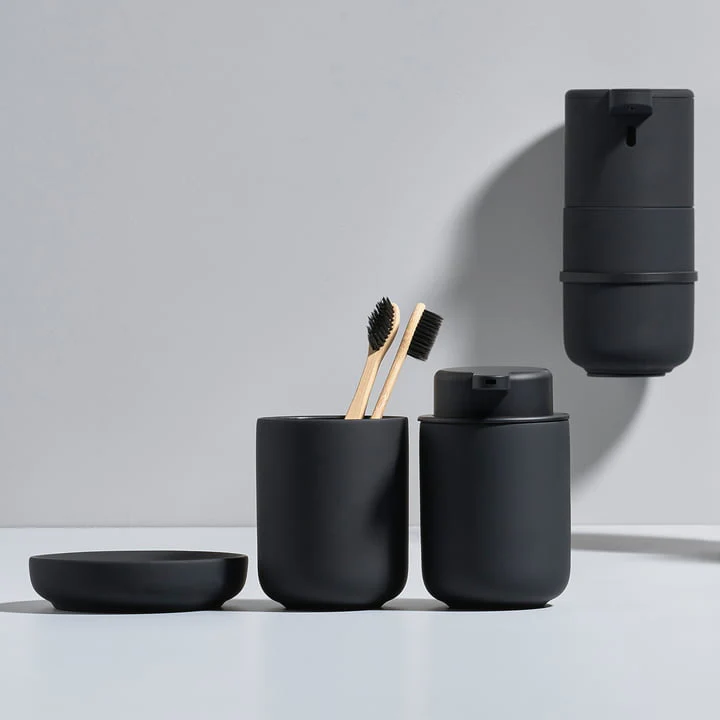 Ume Toothbrush Mug Black - Inhomebuy