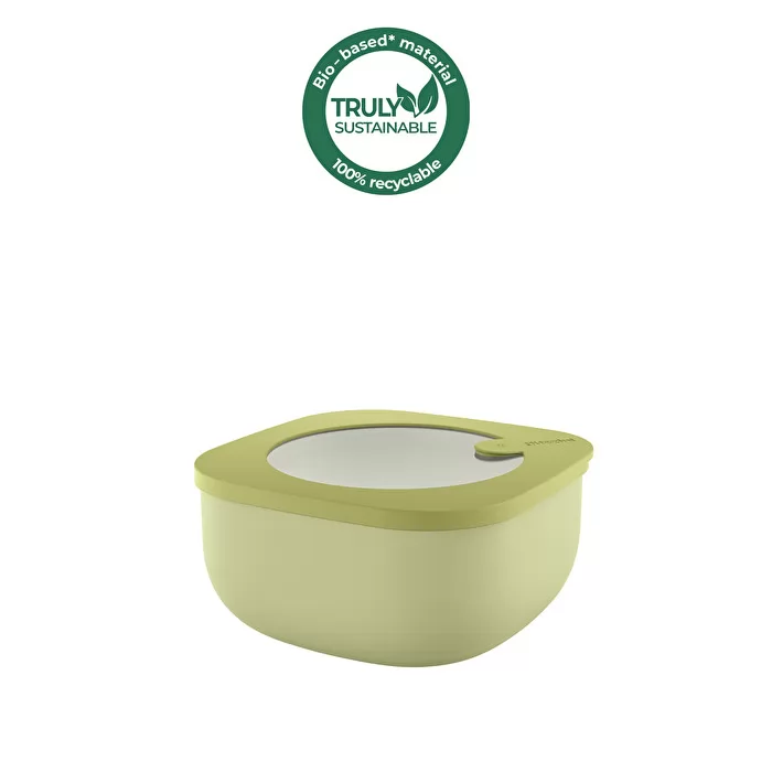 M STORE&MORE Shallow Leak-Proof fridge/freezer/microwave containers 975cc Avocado green - Inhomebuy