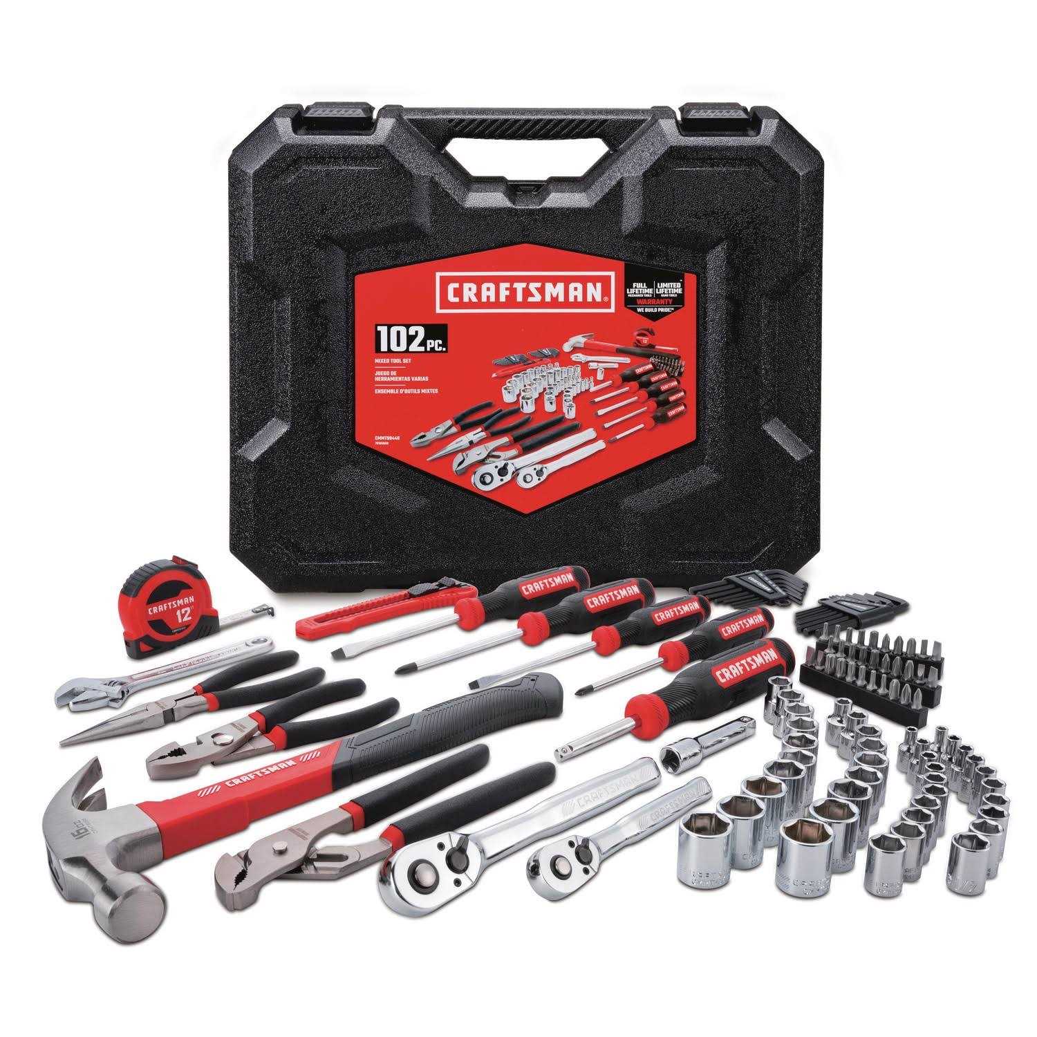 CRAFTSMAN Home Tool Kit / Mechanics Tools Kit 57-Piece - Inhomebuy