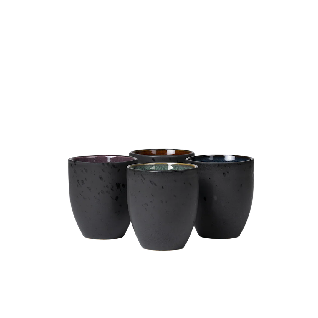 Stoneware Thermo Mug 0.27 l 4 Pcs - Inhomebuy