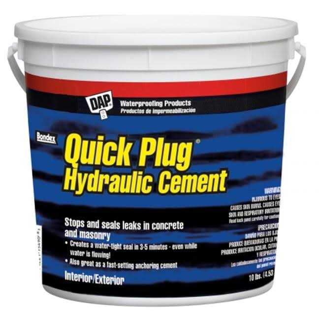 Dap Quick Plug Hydraulic Cement 10 lb - Inhomebuy