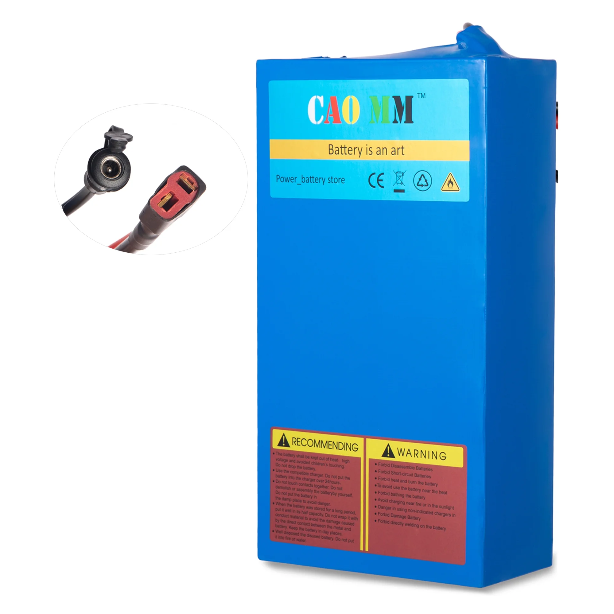 48V 10Ah Ebike Battery with Charger XT90 48V Scooter Lithium Battery for 1000W Electric Bike Motor - Inhomebuy