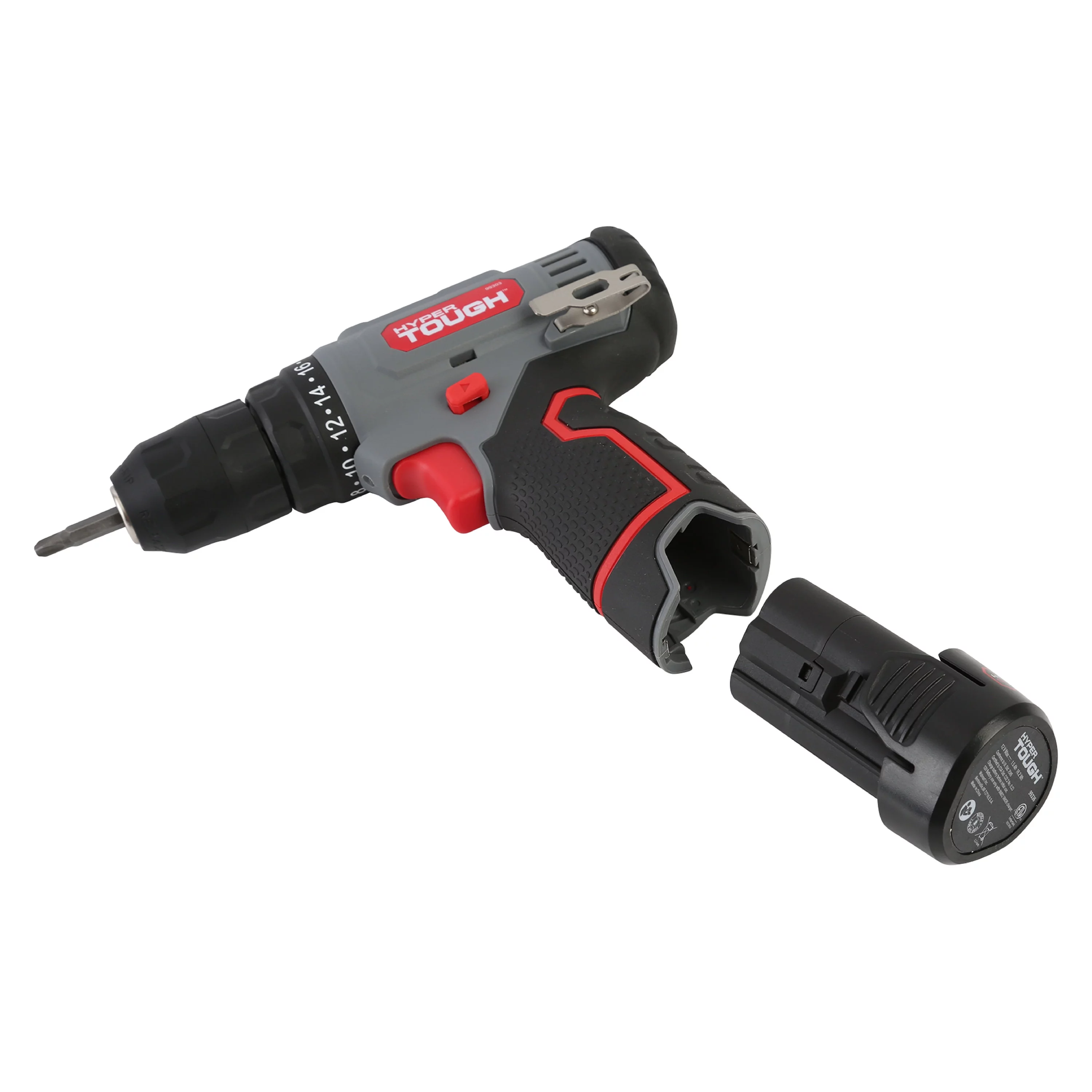 Hyper Tough 12V Max* Lithium-Ion Cordless 3/8-Inch Drill Driver 50-Piece Project Kit and 1.5Ah Battery, Gifts For Mom and Dad, Model 99312 - Inhomebuy
