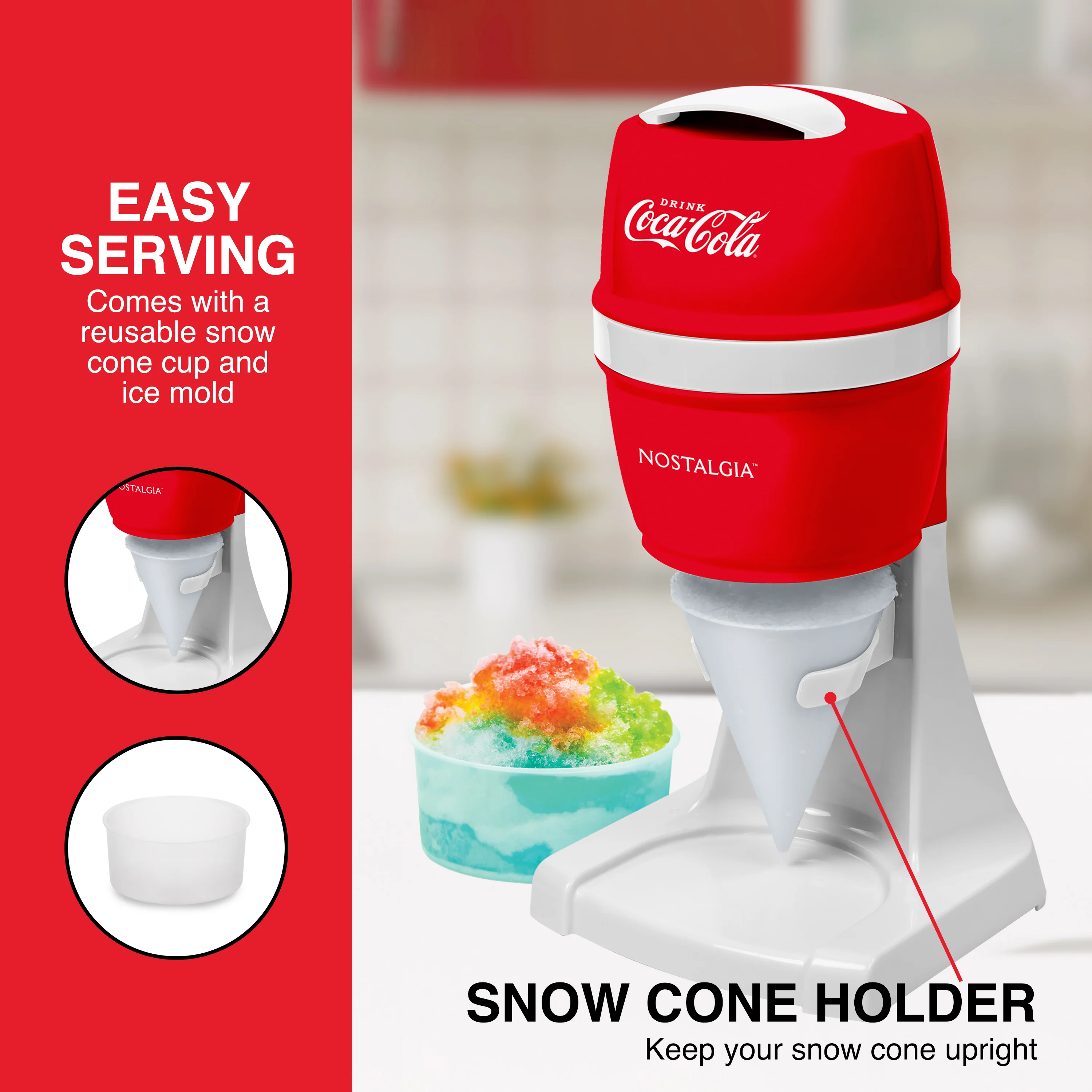 Coca-Cola Electric Shaved Ice & Snow Cone Maker - Inhomebuy