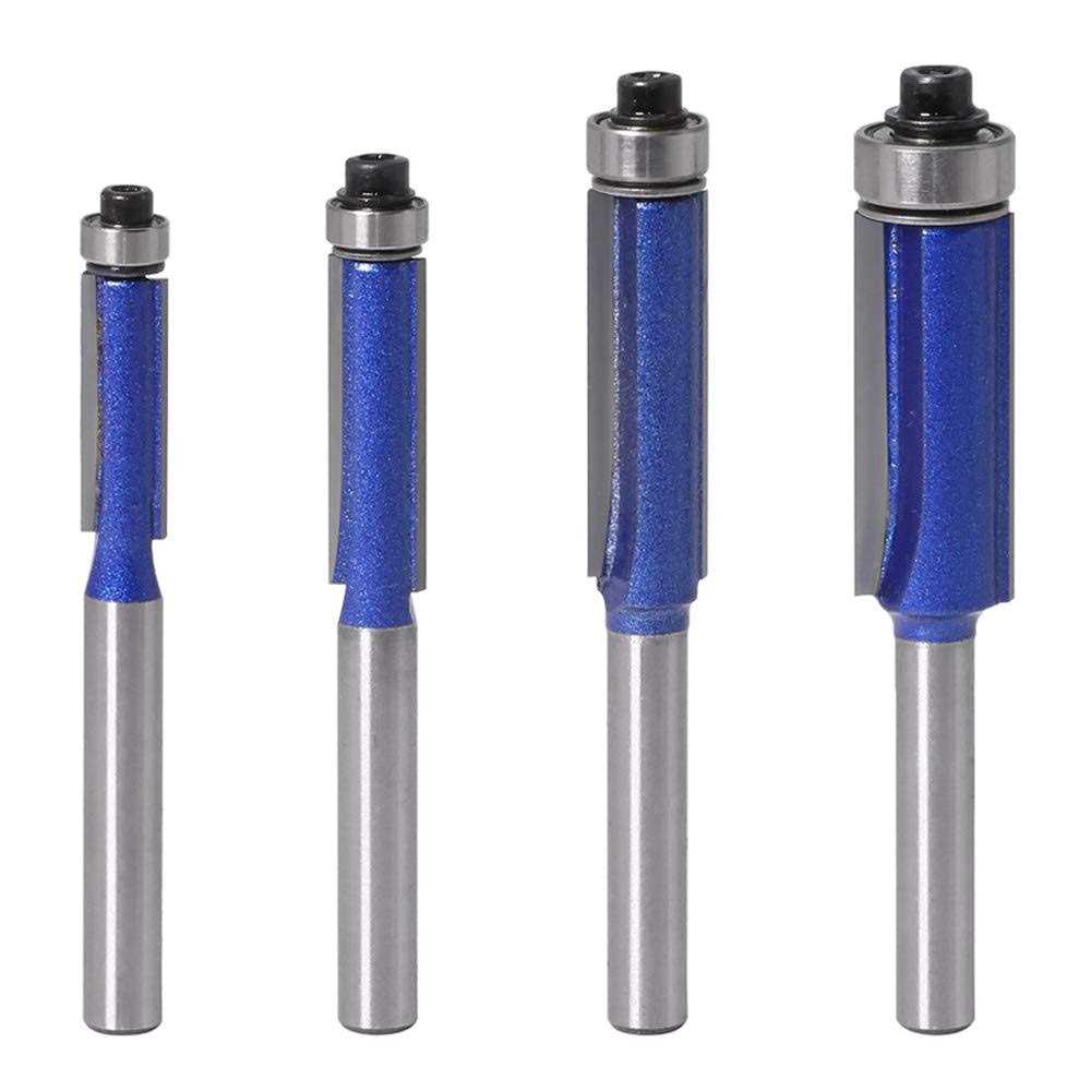 Wolfride 4pcs Core Box Router Bit 1/4 Inch Shank Round Nose Cove Box Router bits - Inhomebuy