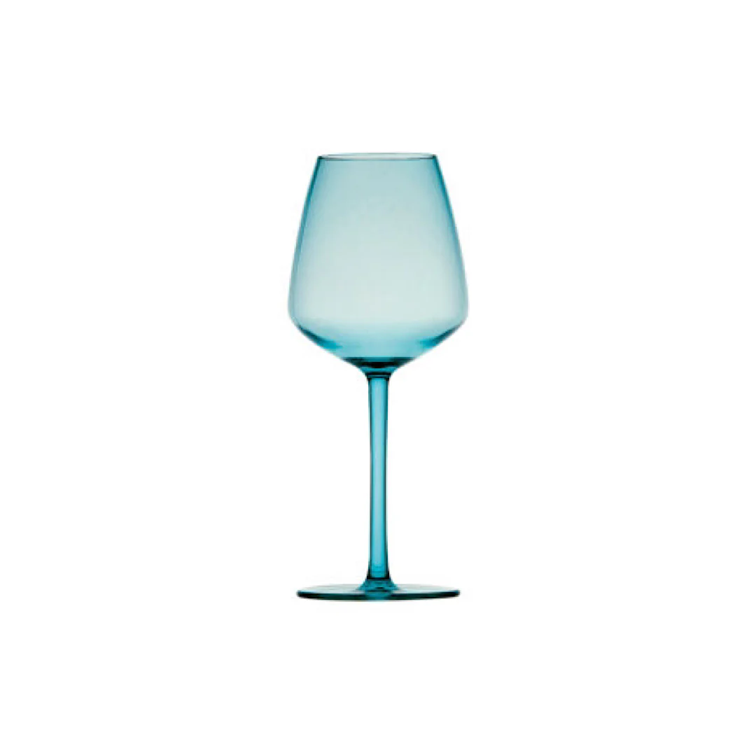 Square-Wine Cup-Tritan Turquoise-Set 6u - Inhomebuy