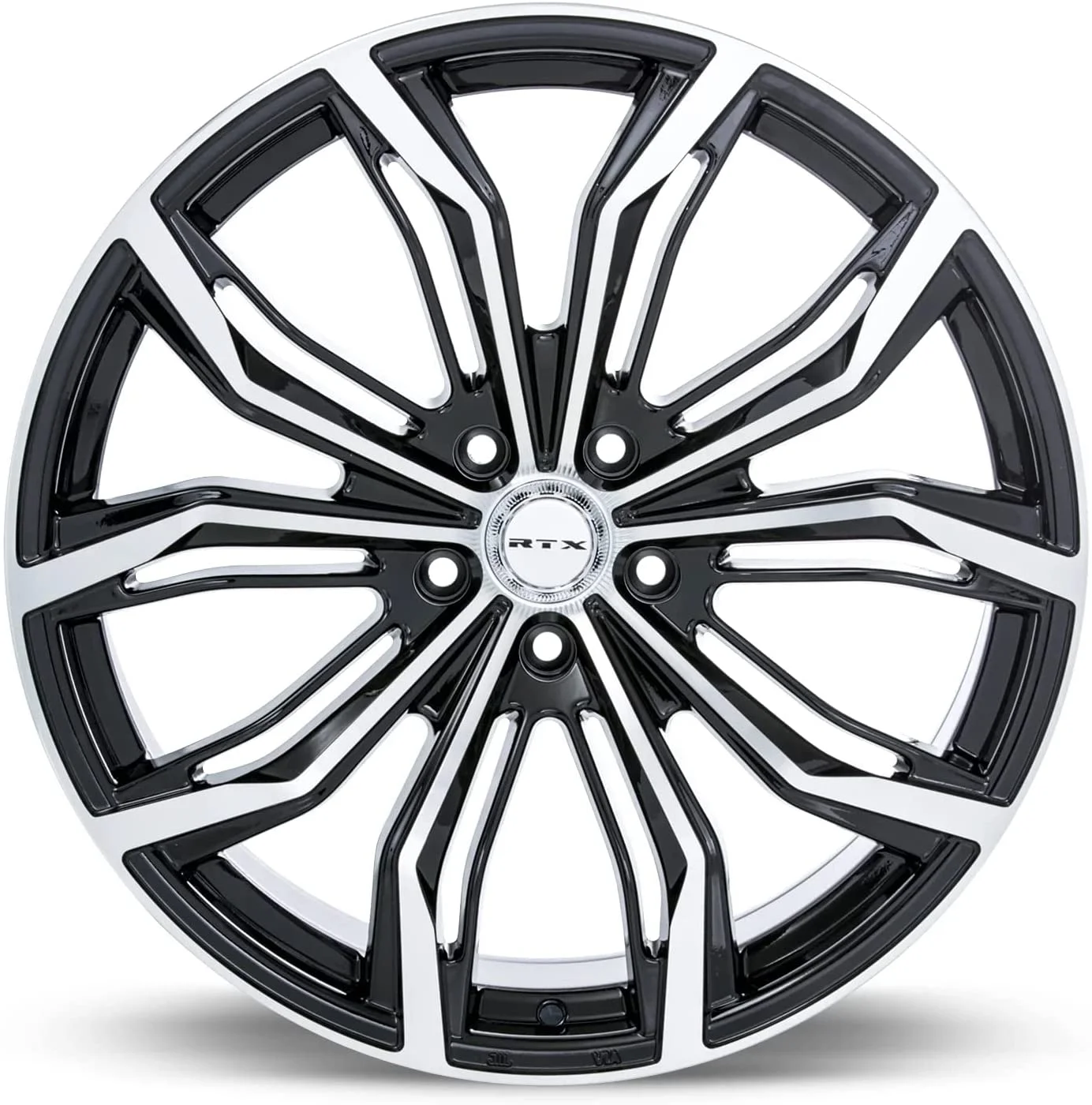 RTX Black Widow 16x7 5x114.3 ET40 CB73.1 Black Machined Wheel - Inhomebuy