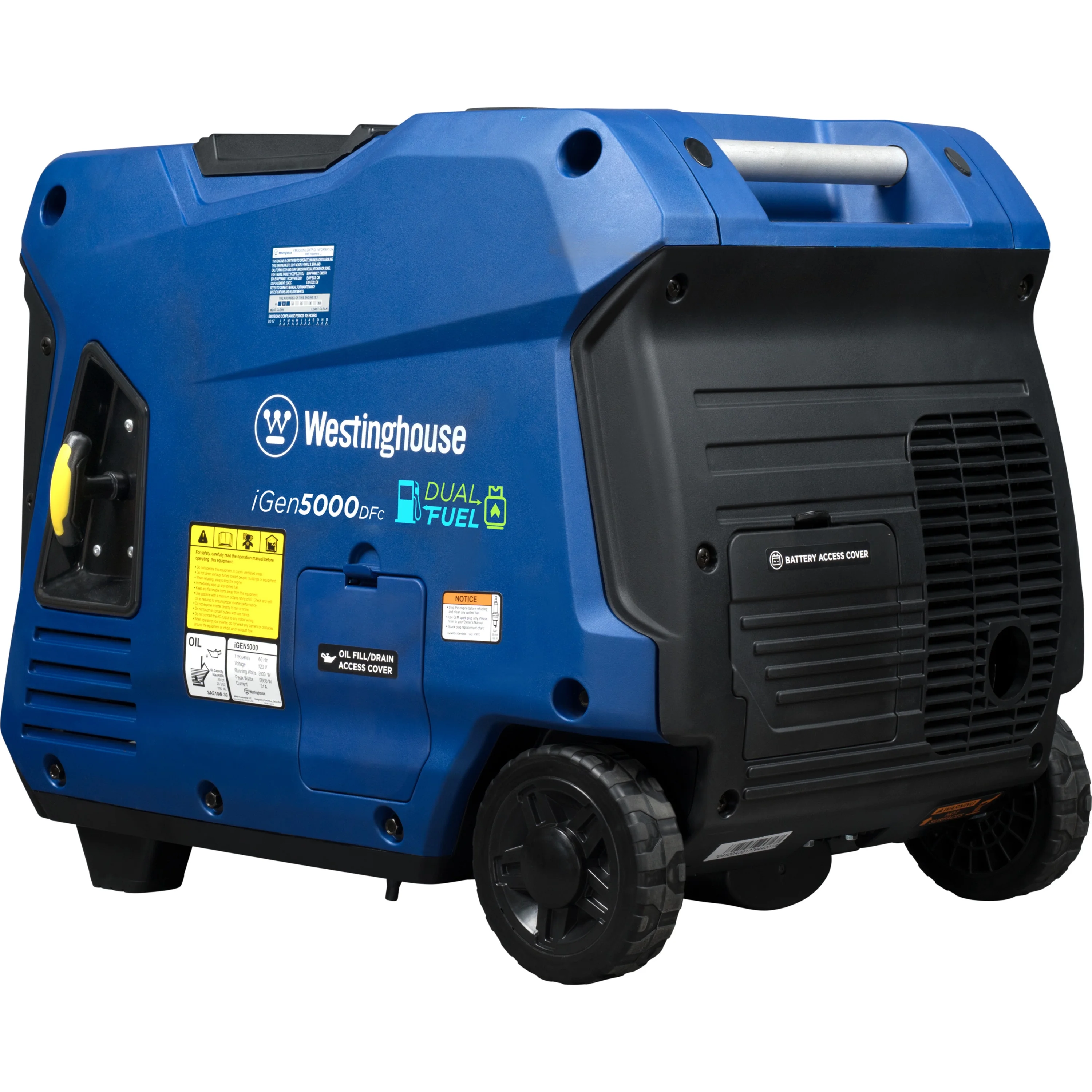 Westinghouse 5000 Peak Watt RV Ready, Gas Powered Portable Inverter Generator with Electric Start - Inhomebuy