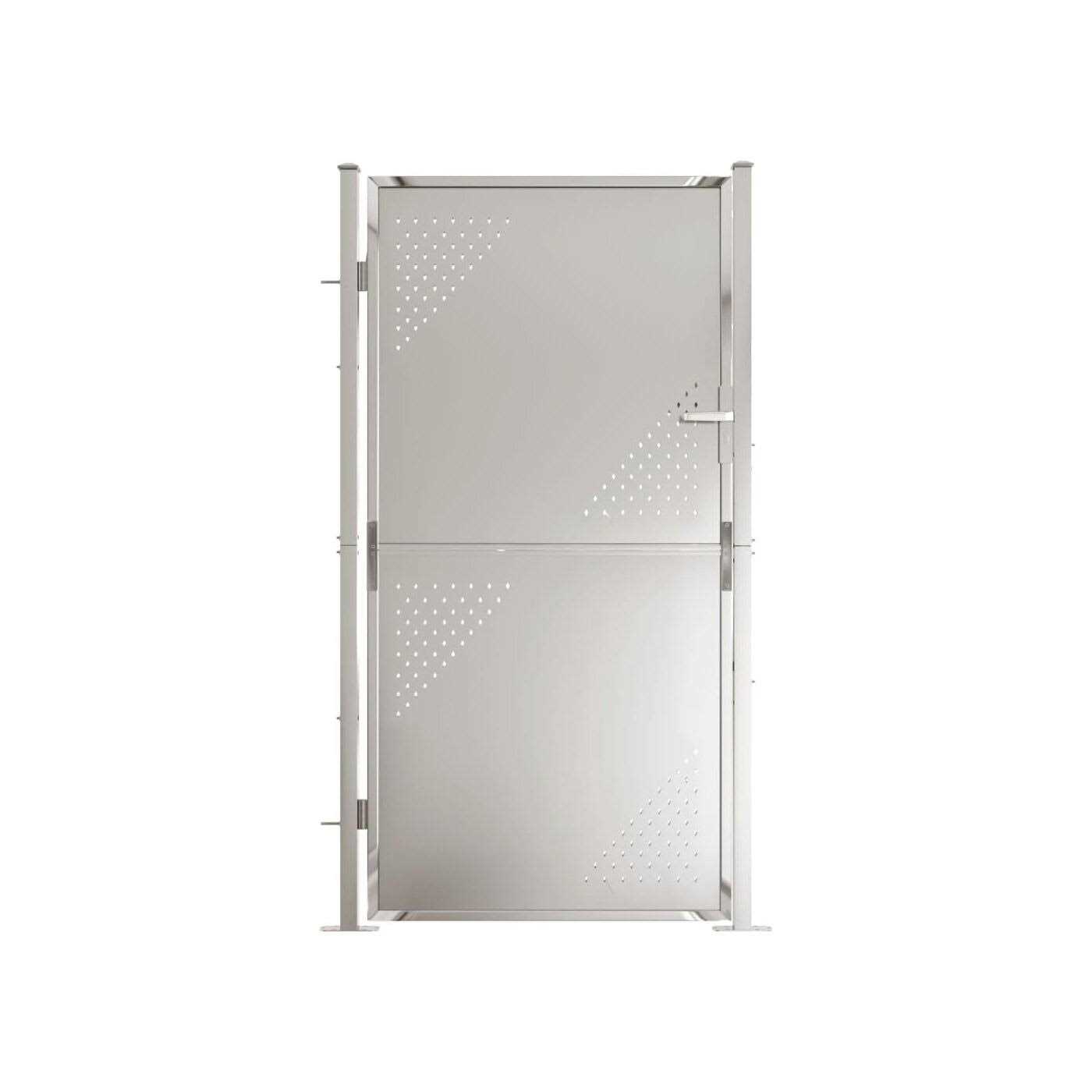 vidaXL Garden Gate 39.4×49.2 Stainless Steel - Inhomebuy