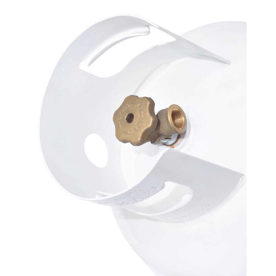 Flame King 40lb Horizontal & Vertical Propane Cylinder with OPD & Wheels - Inhomebuy