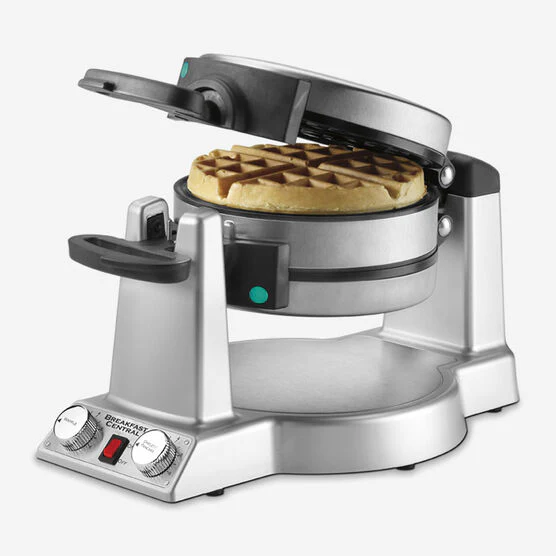 Cuisinart BreakfastCentral Waffle/ Omelette Maker: 1500W, silver | WAF-600C - Inhomebuy