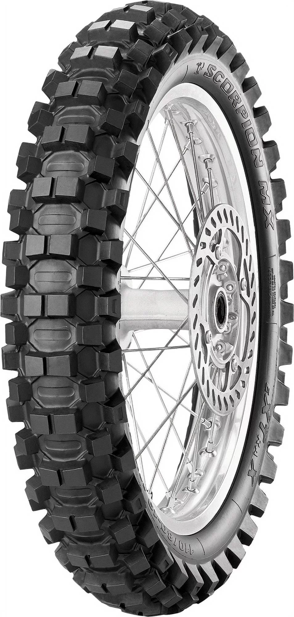 Pirelli Scorpion MX Extra-X Mid-Soft/Mid Hard Rear Tire 100/90-19 (2588700) - Inhomebuy