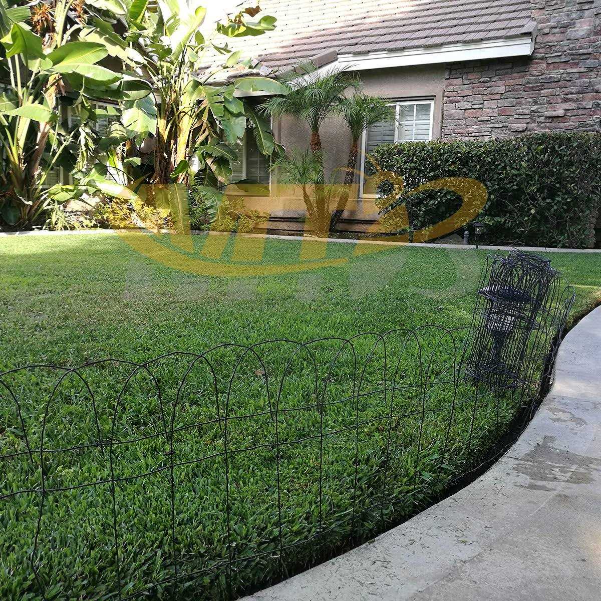 MTB Supply MTB Black PVC Coated Welded Wire Mesh Garden Economy Fence 1 Inch x 1 Inch 16GA - Inhomebuy