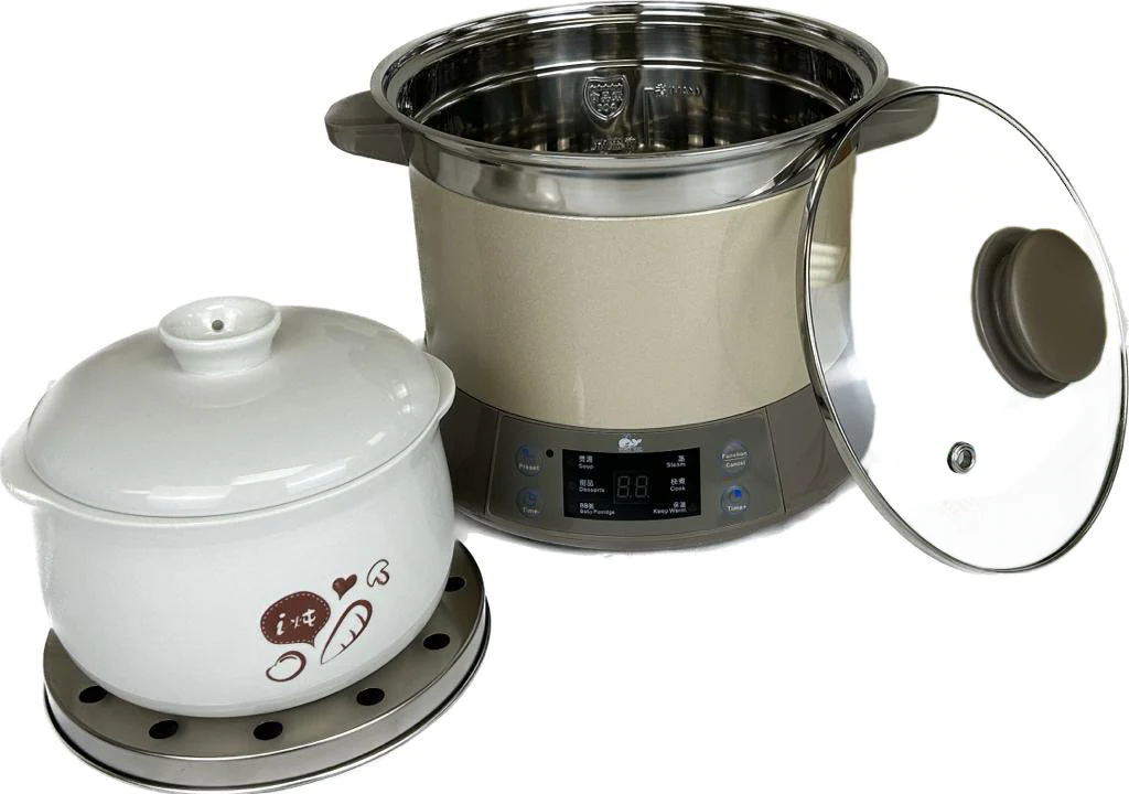 Whale Electric Stewing Pot: 1.2 L, Beige | WDZ-12G - Inhomebuy