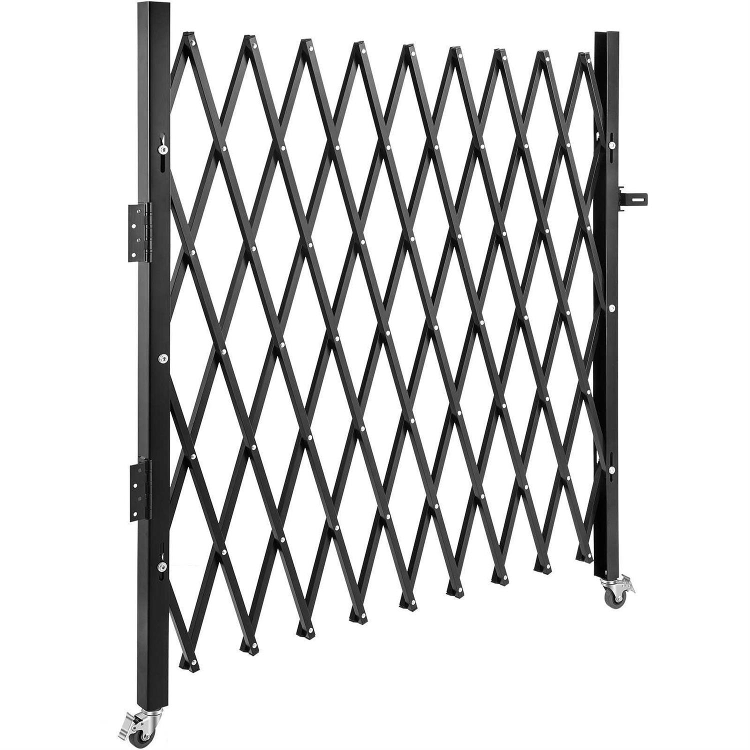 VEVOR Single Folding Security Gate H x Folding Door Gate Steel Accordion Security Gate Flexible Expanding Security Gate - Inhomebuy