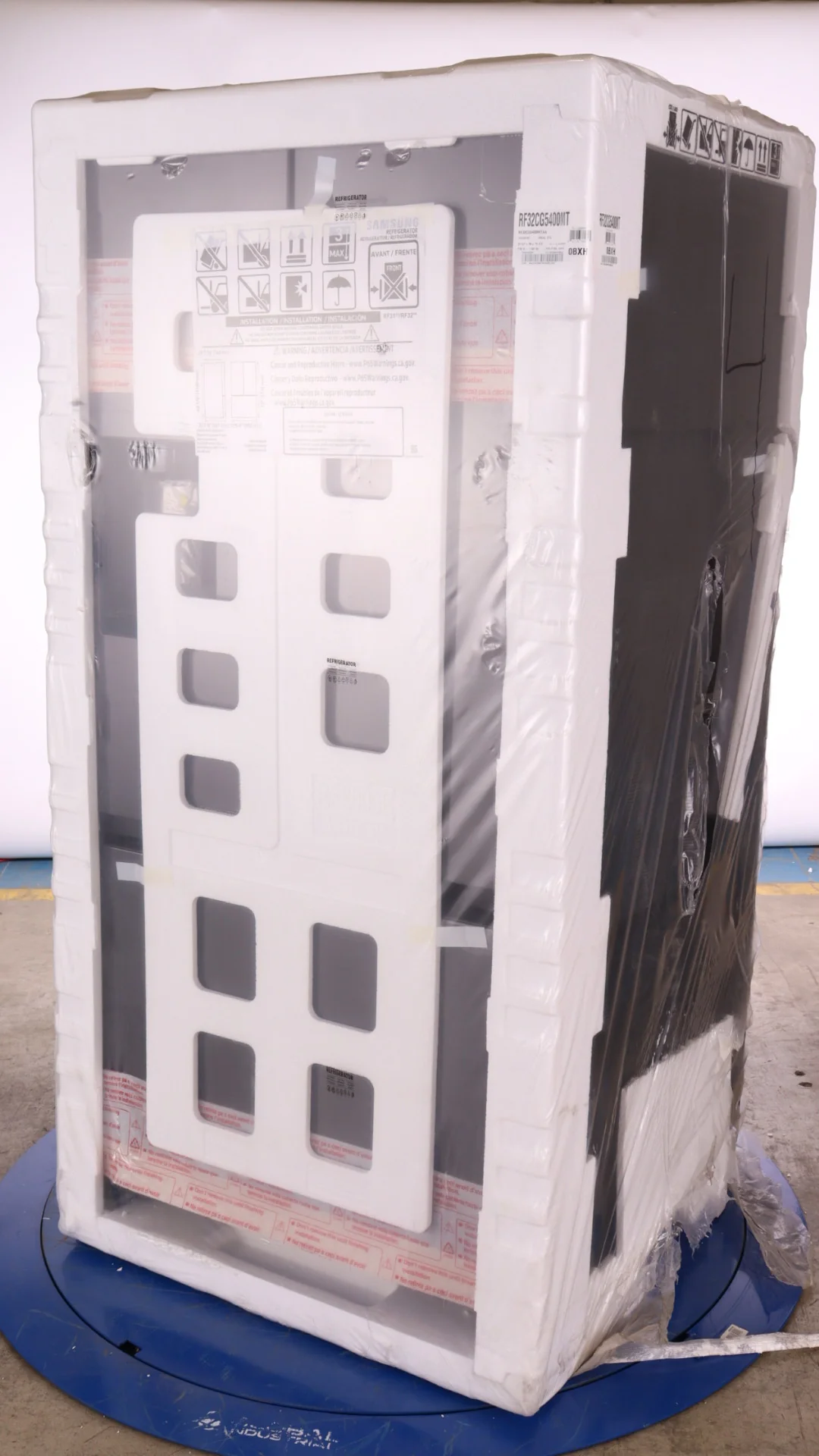 SAMSUNG 36 IN. 30.5 CU. FT. MATTE BLACK STEEL 3 DOOR FRENCH DOOR REFRIGERATOR WITH DUAL AUTO ICE MAK - Inhomebuy