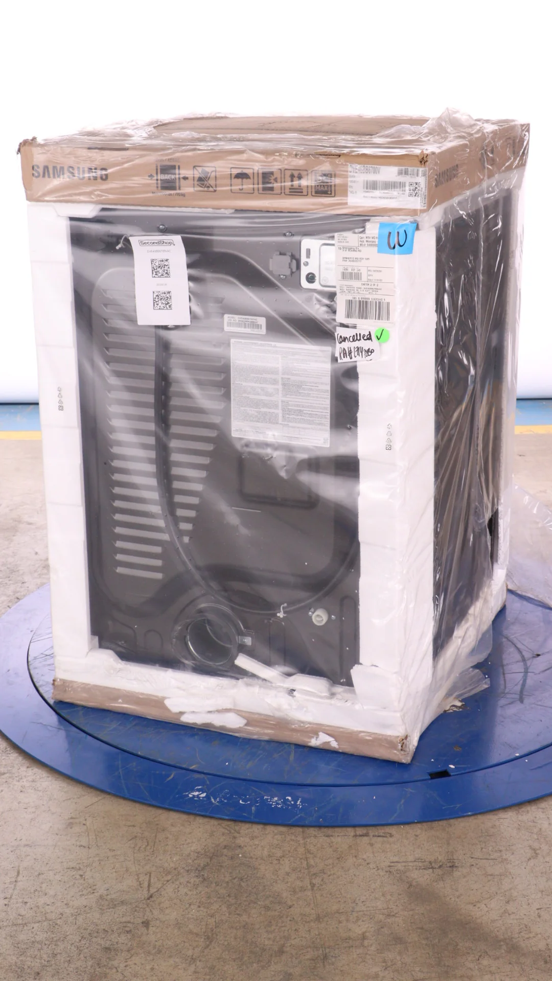 SAMSUNG BESPOKE 27 IN. 7.5 CU. FT. BLACK STAINLESS STEEL ELECTRIC DRYER WITH SUPER SPEED DRY - DVE46 - Inhomebuy