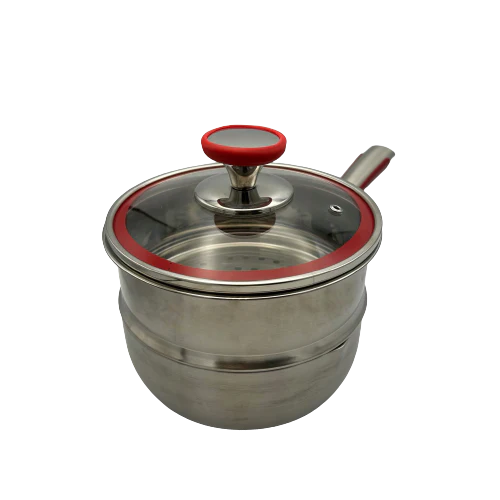 Healthy Bear Targu Hybrid Sauce Pan: 18cm with glass lid | BC-HW18SPG - Inhomebuy