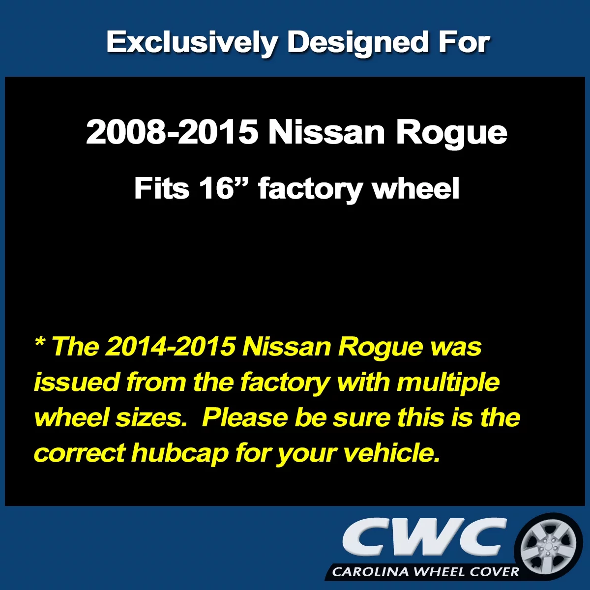 Premium Replica Hubcap for Nissan Rogue 2008-2015 - Replacement 16-inch Wheel Cover (single hubcap) - Inhomebuy