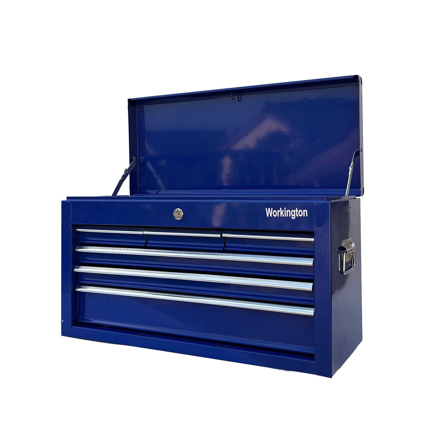 Workington Portable Metal Tool Chest with 6 Drawers 24 6-Drawer Tool Chest Cabinet with Ball Bearing Drawer Slides - Inhomebuy