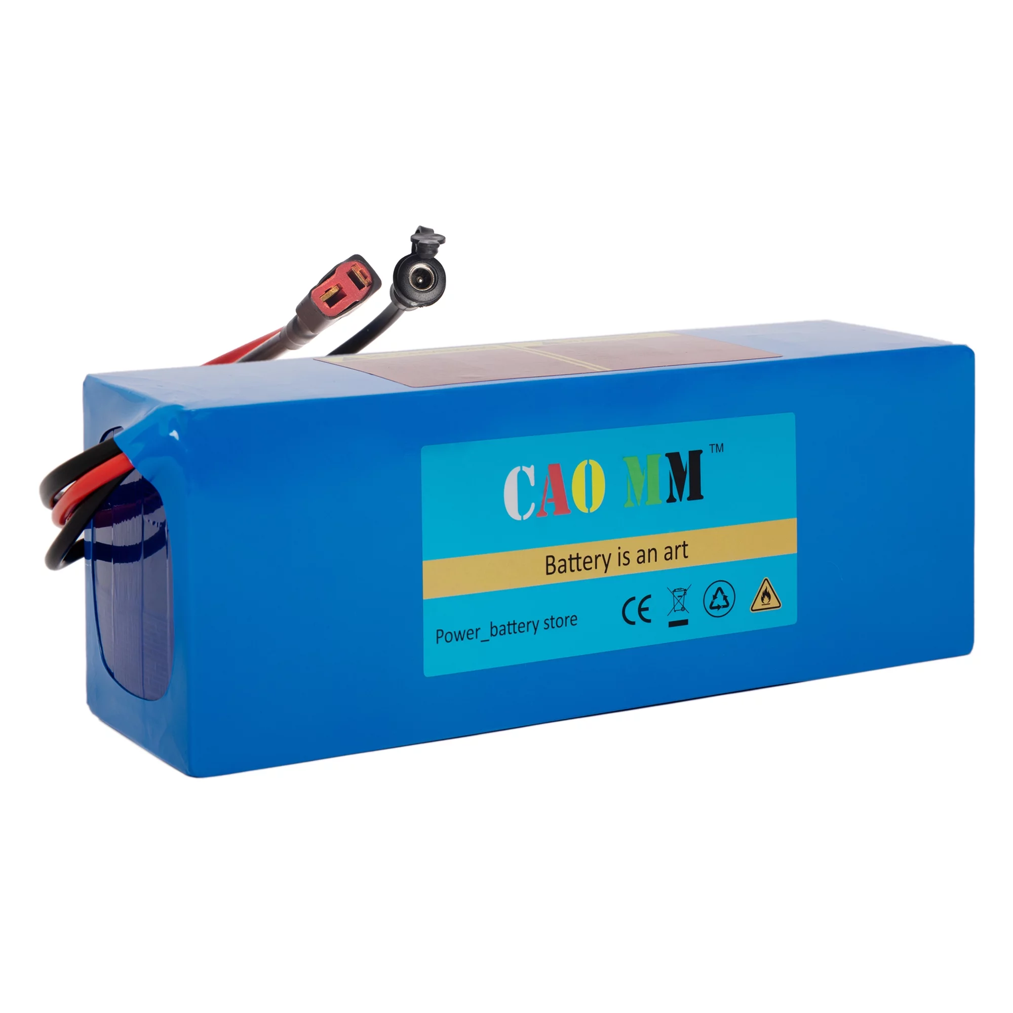 48V 14Ah Lithium Battery Without Charger T-Plug 30A BMS for 1000W Electric Bike - Inhomebuy