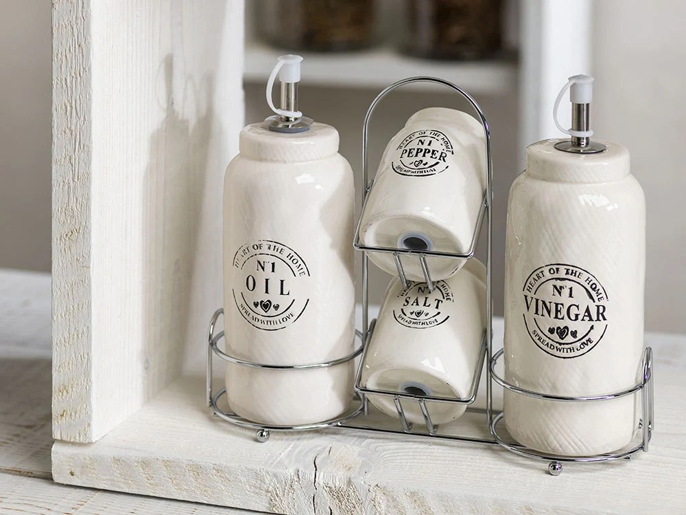 Ménage Oil/ Vinegar/Salt/ Pepper - Inhomebuy
