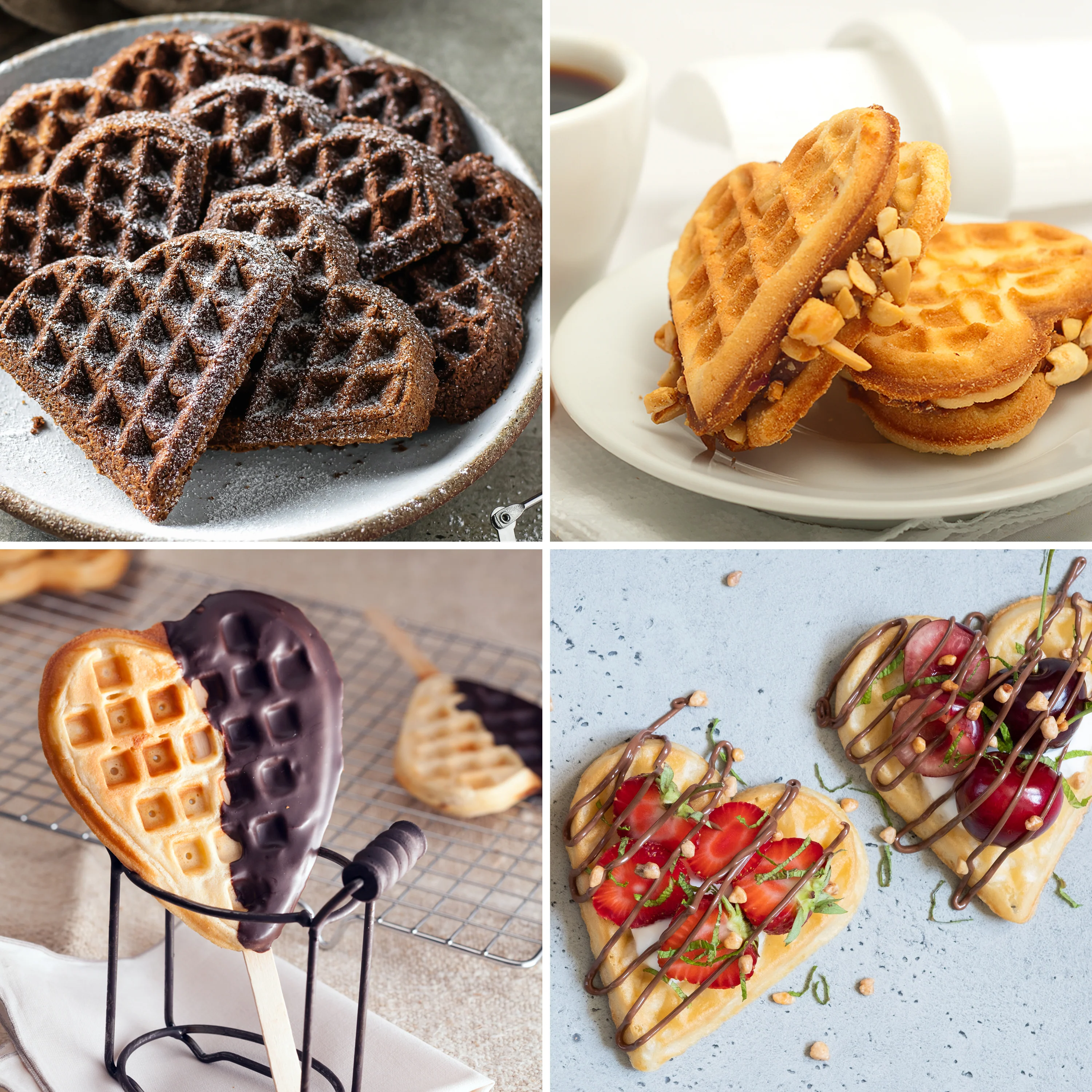 MyMini Personal Electric Heart Waffle Maker - Inhomebuy