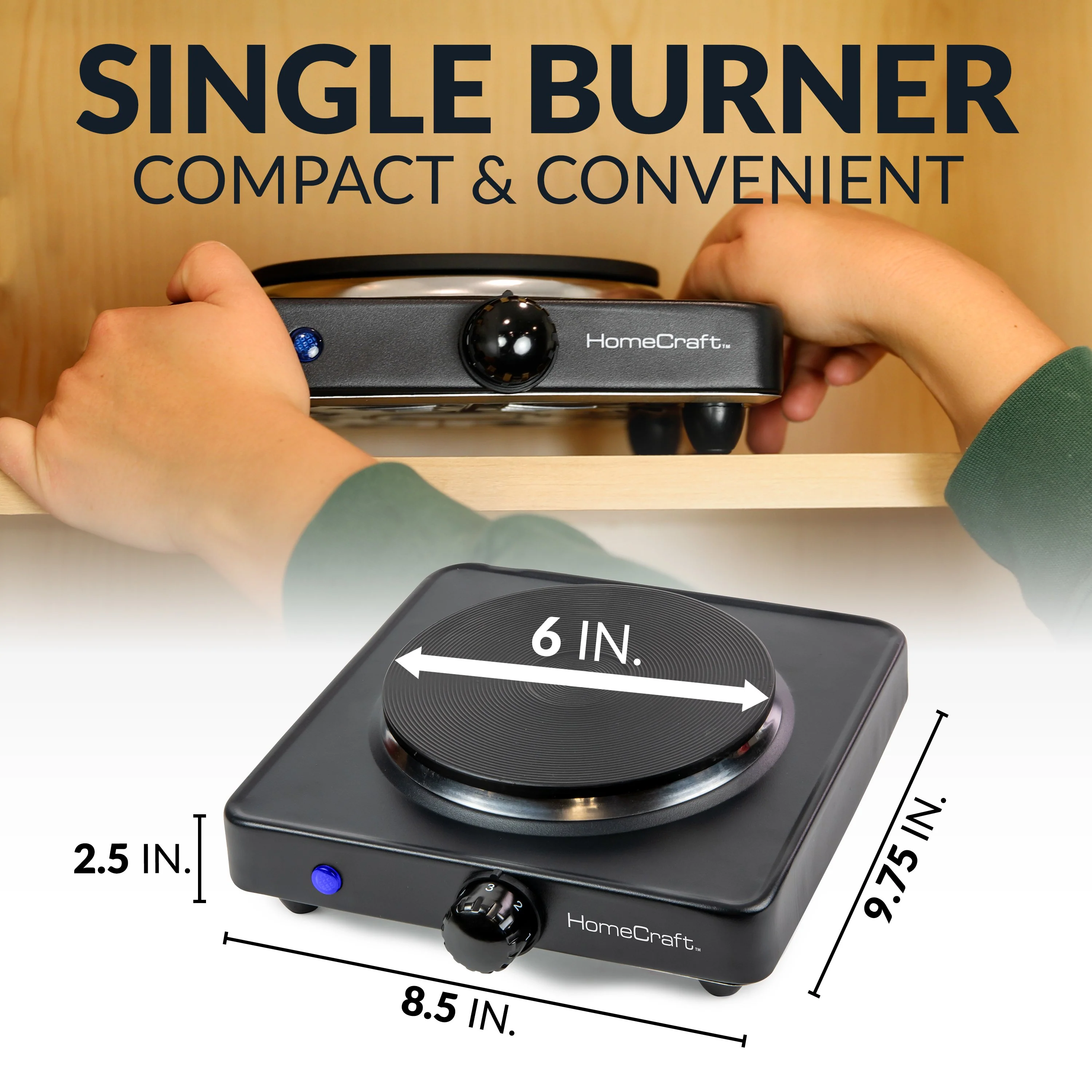 HomeCraft�?Single Burner Hot Plate - Inhomebuy