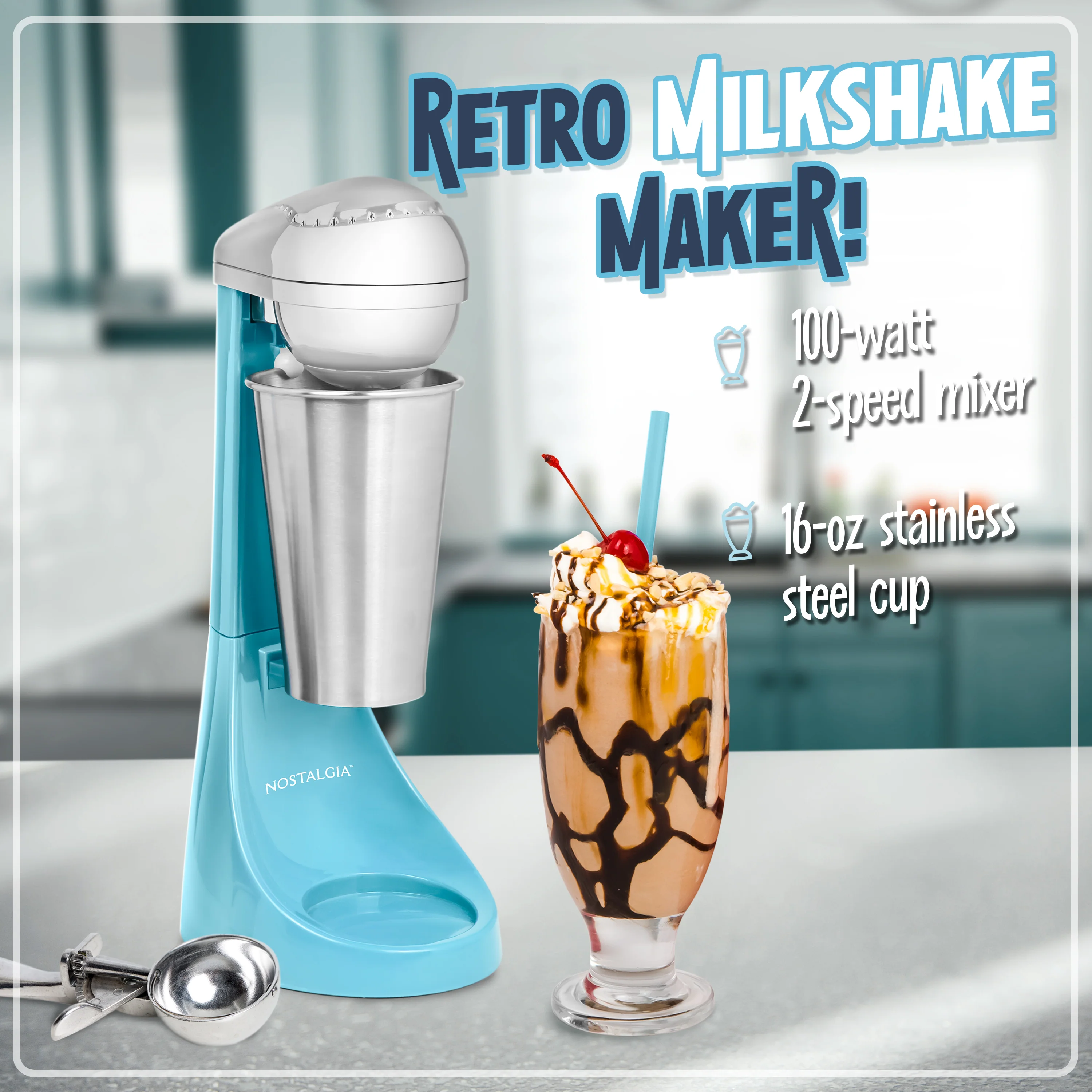 2-Speed Milkshake Maker and Drink Mixer - Inhomebuy