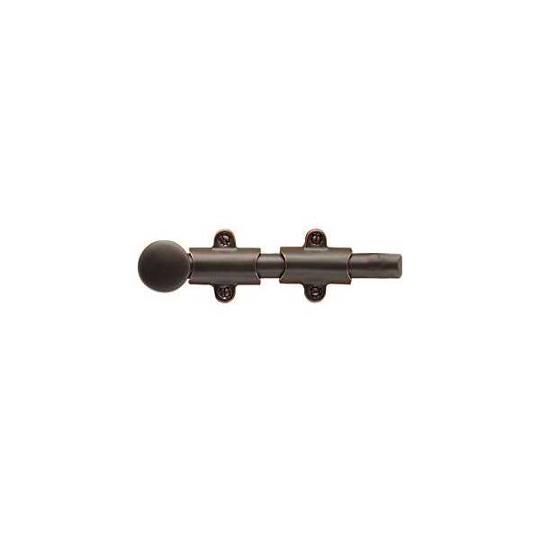 Emtek 8512US 12 Solid Brass Surface Bolt with Strikes and Screws - Inhomebuy
