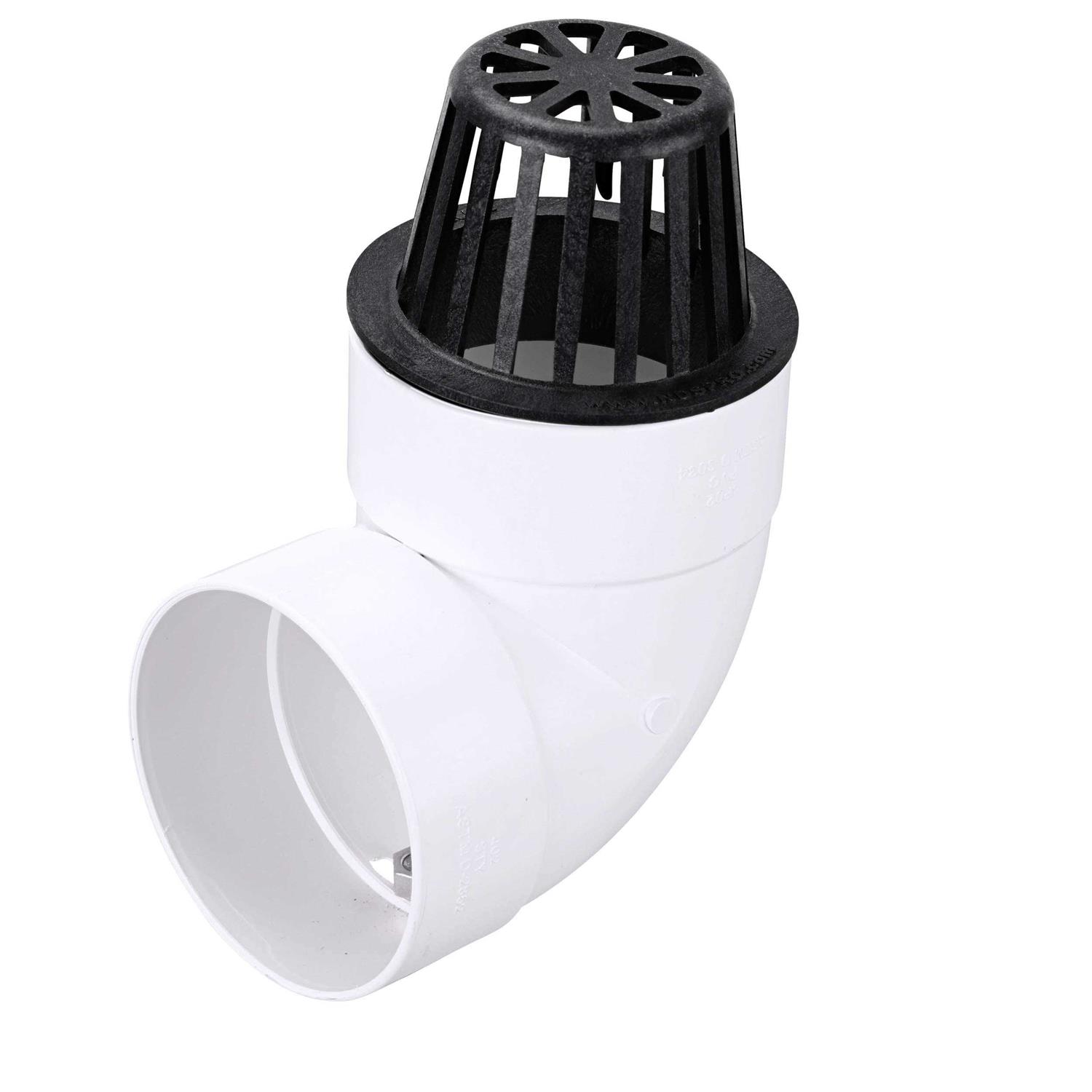 NDS 4 in. Hub x Hub PVC S&D 90-Degree Elbow Fitting 4P02 - Inhomebuy