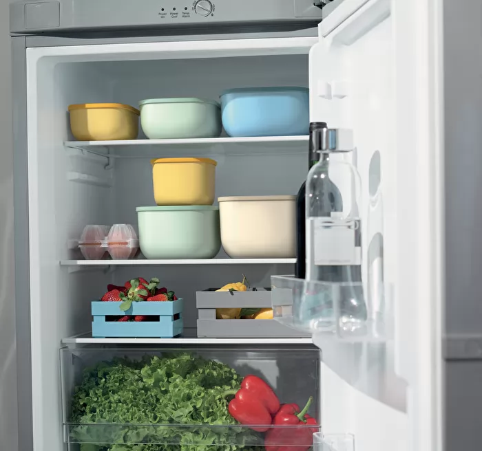 M STORE&MORE - Deep airtight fridge/freezer/microwave containers Matt mid blue 1550cc - Inhomebuy