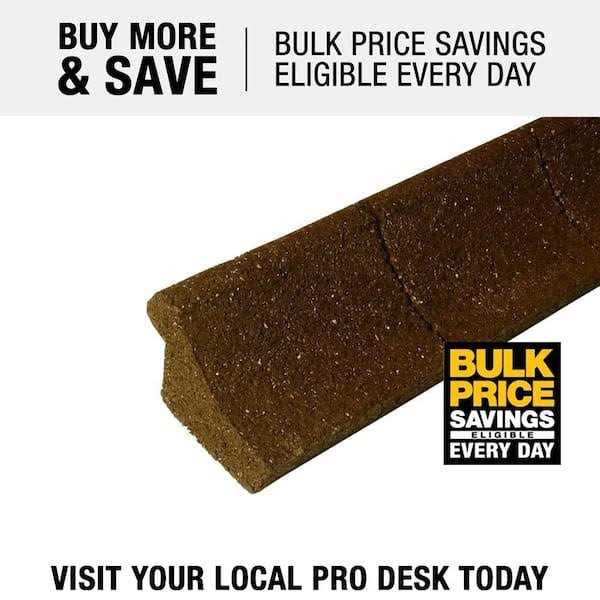 EcoBorder 4 ft Rubber Curb Landscape Edging - Inhomebuy