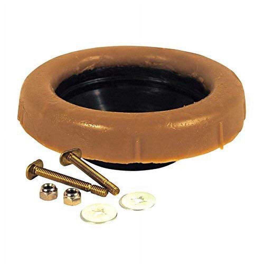 Oatey Johni-Ring 3-in Brown Wax Jumbo Toilet Wax Ring with Bolts - Inhomebuy