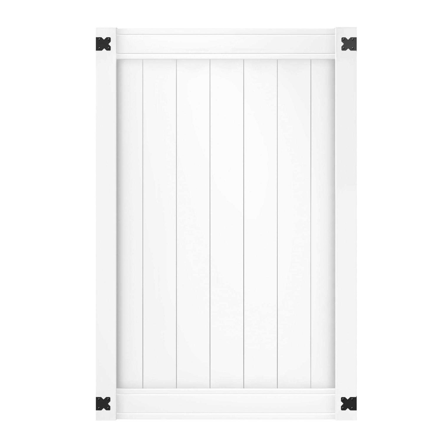 Outdoor Essentials Woodbridge 6 ft. x 4 ft. Vinyl Privacy Fence Gate - Inhomebuy