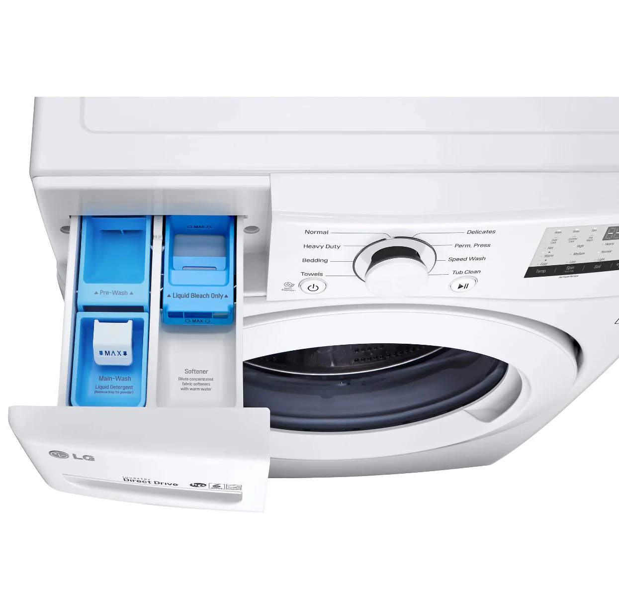 LG WHITE 5.2 CU. ULTRA LARGE FRONT LOAD WASHER - WM3400CW - Inhomebuy